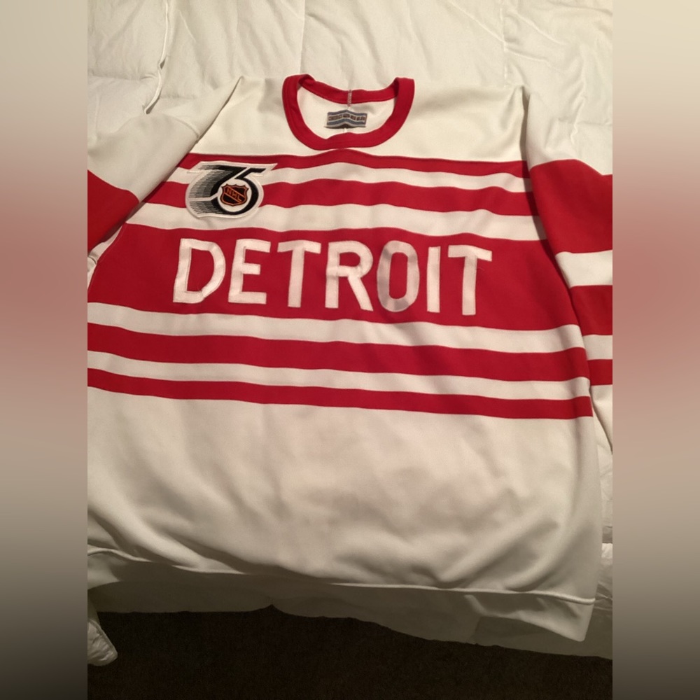 DETROIT RED WINGS 75th NHL JERSEY